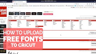 Easy How to download fonts from Dafontcom to Cricut Design Space [upl. by Zsuedat]