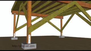 A Few Ways to Brace off Free Standing Wood Framed Deck [upl. by Murat]