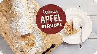 Rezept Wiener Apfelstrudel  Teigverliebt [upl. by Toblat]