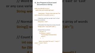 Java Program to Count Specific word Occurrences in a String  Time Complexity javaprogramming java [upl. by Gathers28]