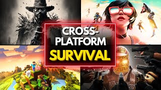 TOP 25 BEST CROSSPLATFORM SURVIVAL GAMES TO PLAY RIGHT NOW [upl. by Nylessej687]