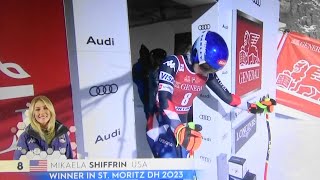 Mikaela Shiffrin  DNF  Women´s Alpine Downhill  Cortina d´Ampezzo  2024 [upl. by Burget102]