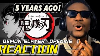 FIRST TIME Reaction DEMON SLAYER OP 1 by lisareaction demonslayerfansdemonslayer animeop [upl. by Berkshire]