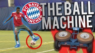 100MPH BALL MACHINE VS FC BAYERN [upl. by Eelrac]