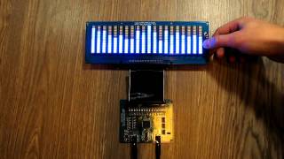 Audio Spectrum Analyzer V21 with blue LED and 9 display modes [upl. by Gayleen]