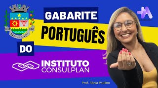 Gabarite Português do Instituto Consulplan para o concurso de Nova Iguaçu [upl. by Yna408]