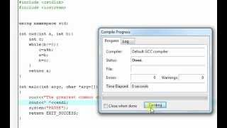 Euclidean algorithm in C [upl. by Selry]