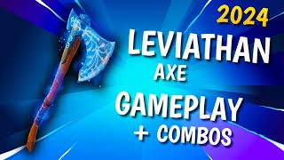 LEVIATHAN AXE GAMEPLAY  COMBOS  Fortnite [upl. by Readus]