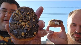 New Smores Donut Review🍩🍩🍩Dunkins Summertime Menu [upl. by Gearard]