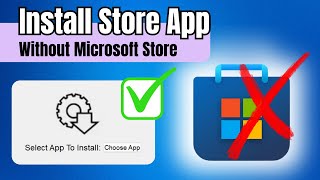 Install Microsoft Store APPS without Microsoft Store EASY amp FAST 2024 [upl. by Pooi]