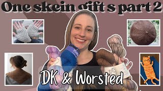 12 oneskein gift knits for worsted and DK yarn  free and paid knitting patterns [upl. by Trinity485]