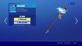 RARE SNOW GLOBE PICKAXE BACK IN FORTNITE [upl. by Penthea]