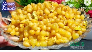 बहुत आसानी से मीठी रसीली बूंदी बनाए मीठी बूंदी रेसिपी Sweet Boondi Recipe  Raseeli Bundi Recipe [upl. by Weed]