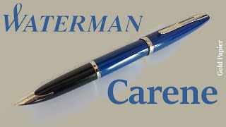 Recensione penna stilografica WATERMAN CARENE quotBlue STquot  Fountain Pen Review [upl. by Dajma]