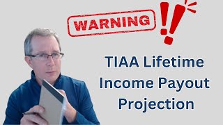 TIAA Lifetime Income Payment Payout Rate Projection  Be Careful [upl. by Eulau178]