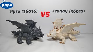 Papo Dragons Pyro 36016 amp Froggy 36017 Figures Review [upl. by Brandes]