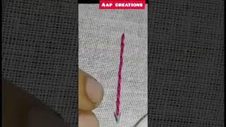 whipped back stitch handembroidery handmade beginnerstutorial trendingshorts malayalam [upl. by Luapleahcim]