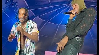 Fans Go Wild As Naira Marley calls Mohbad to perform with him on stage [upl. by Libb]