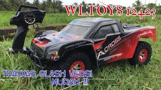 TRAXXAS SLASH  WLTOYS 12423 RC SHORT COURSE TRUCK [upl. by Siroled582]