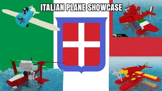 Italian Plane Roblox Plane Crazy Showcase [upl. by Kling]