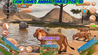 Lion Games Animal Simulator 3D lion simulator gaming video gameplay gamingvideos games [upl. by Lateh34]