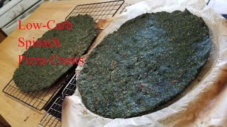 LOWCARB KETO SPINACH PIZZA CRUST Yet another delicious option [upl. by Eniamaj]