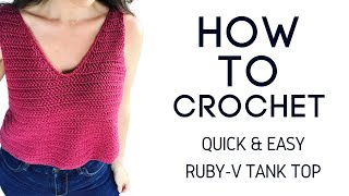 How to Crochet Easy Summer Tank Top [upl. by Sami]