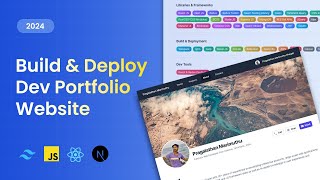 Front End Web Developer Portfolio  UI Resume Web Template  React Next JS amp TailwindCSS [upl. by Semmes]