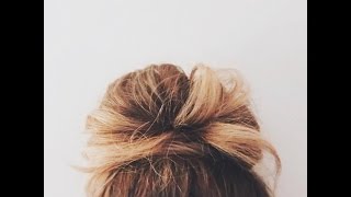 Easy Top Knot Tutorial [upl. by Raynata]