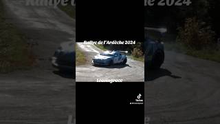 Rallye de l’Ardèche 2024 show automobile rally rallye wrc crash alpine [upl. by Dahsraf]