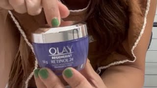 Olay Regenerist Retinol 24 Night Cream Review [upl. by Anilad828]