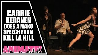 Carrie Keranen Does a Mako Speech from Kill La Kill at Animate Miami Nov 2014 [upl. by Joris456]