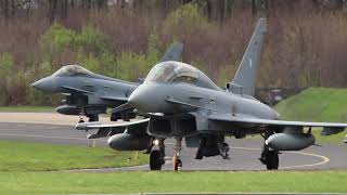 Luftwaffe Eurofighter amp Tornado Takeoff and Landing [upl. by Salman800]