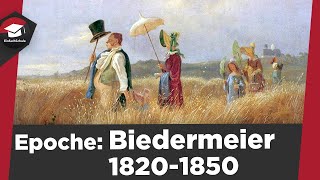 Biedermeier einfach erklärt  Literaturepoche 18201850  Weltbild Sprache Vertreter erklärt [upl. by Grimaud]