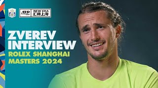 Alexander Zverev PreEvent Interview  Rolex Shanghai Masters 2024 [upl. by Viccora]