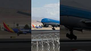 KLM Boeing 777300ER arrives from Amsterdam AMS  PHBVK  planespotting shorts [upl. by Asyar90]