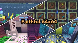 Update Texture Pack Faithful 64x64 For Minecraft Bedrock  MCPE 121 [upl. by Hadihahs933]