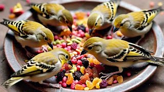 Golden finches soft food for breeding purpose bleeding formula [upl. by Nolahc102]