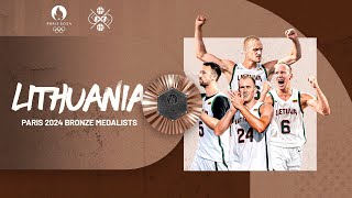 LITHUANIA  3x3 BASKETBALL PARIS 2024 OLYMPIC BRONZE MEDALISTS  MIXTAPE [upl. by Aikym711]