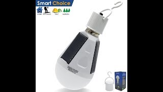 Flyhoom Rechargeable Portable InOutdoor Solar LED Light Bulb [upl. by Ruttger800]