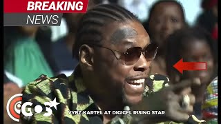 Vybz Kartel AT Digicel Rising Special Guest Judge Surprising moments On Jamaica TVJ Local Station [upl. by Annod]