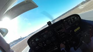 GoPro HD Cessna 172L Flying w Cockpit Audio [upl. by Lilac]