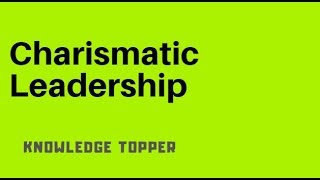 Charismatic Leadership Theory By Knowledge Topper UrduHindi [upl. by Hgielac457]