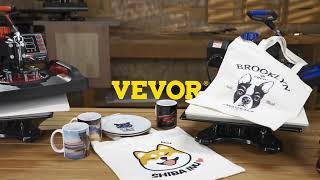 VEVOR Heat Press 15x15 FastHeating 5 in 1 Machine for TShirts Hats Mugs amp More [upl. by Aicsile]