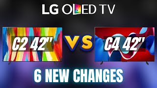 Which to Buy LG 42quot TVs OLED EVO C2 vs C4  Sidebyside Comparison [upl. by Enej596]