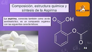 Aspirina Composisión estructura química y síntesis [upl. by Erkan482]