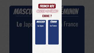 Masculine or Feminine   countries No 2 frenchgrammar practicefrench learnfrench [upl. by Joela689]