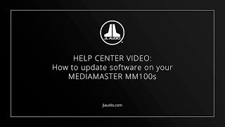 JL Audio MediaMaster Software Update  Step by Step Instructions [upl. by Arraeis]