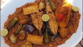 How to make Gambian Jollof Rice  Benachin [upl. by Nylarahs]