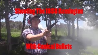 Shooting the 1858 Remington with Conical Bullets [upl. by Flessel]